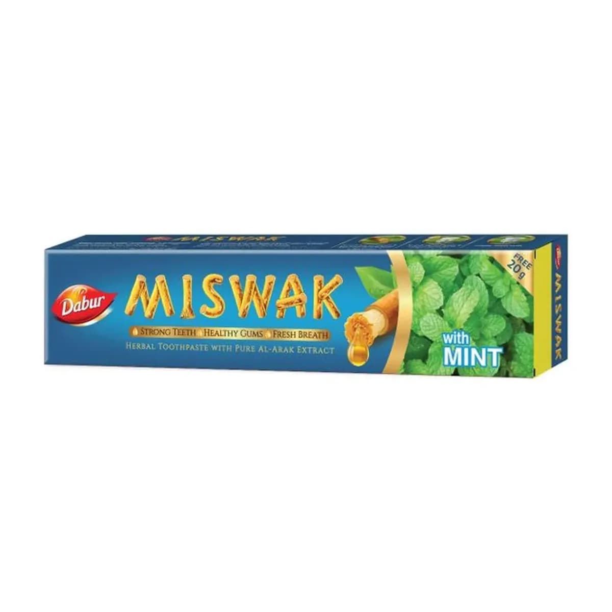 Dabur Miswak with Mint Toothpaste 120 g + 20 g Free