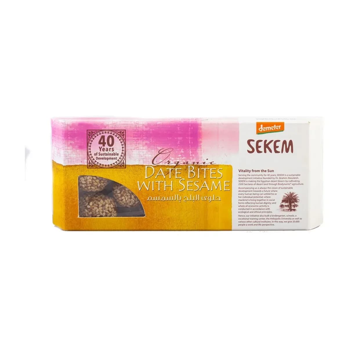SEKEM Demeter Organic Date Bites Sesame 120 g