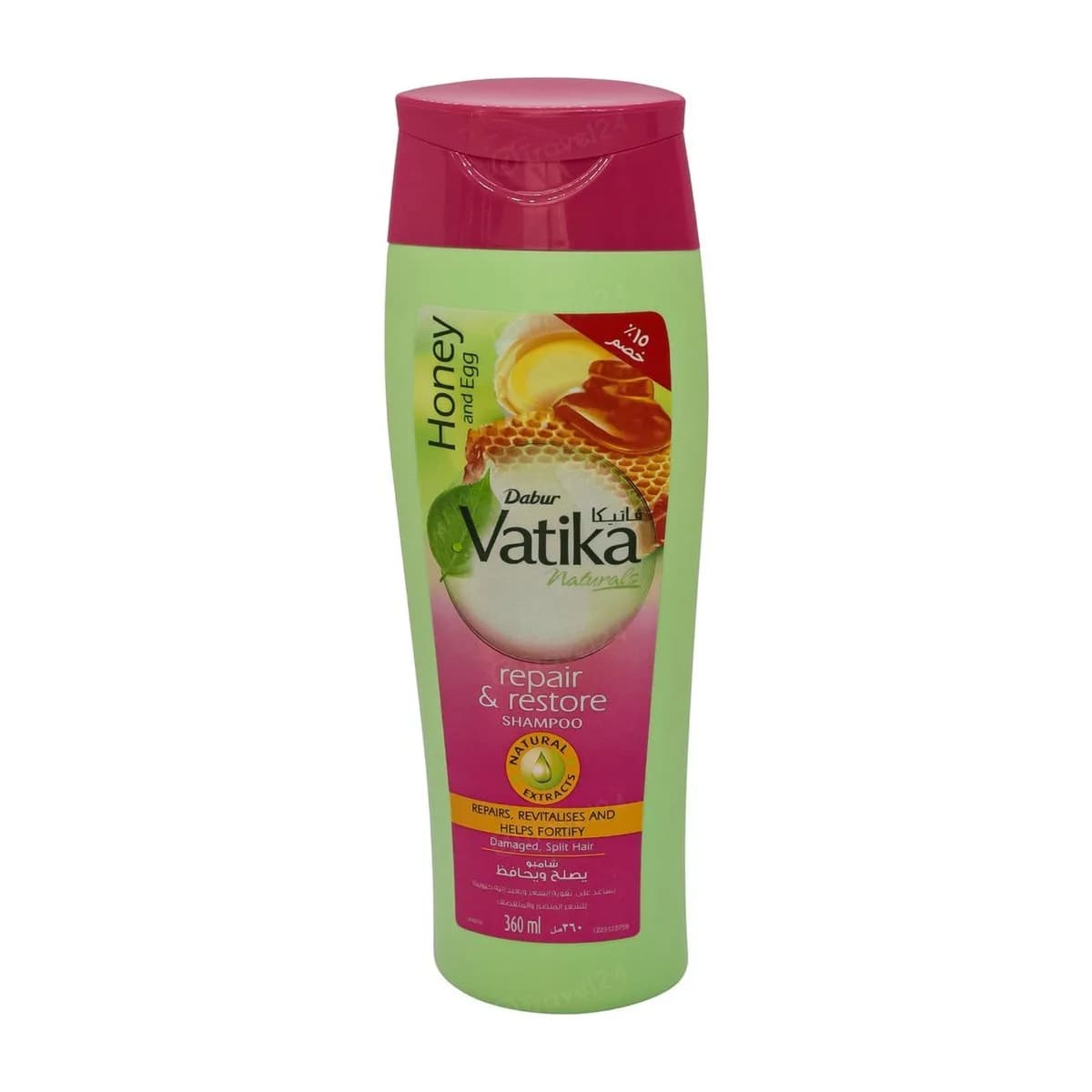 Dabur Vatika Repair & Restore Shampoo – Honey & Egg 360 ml