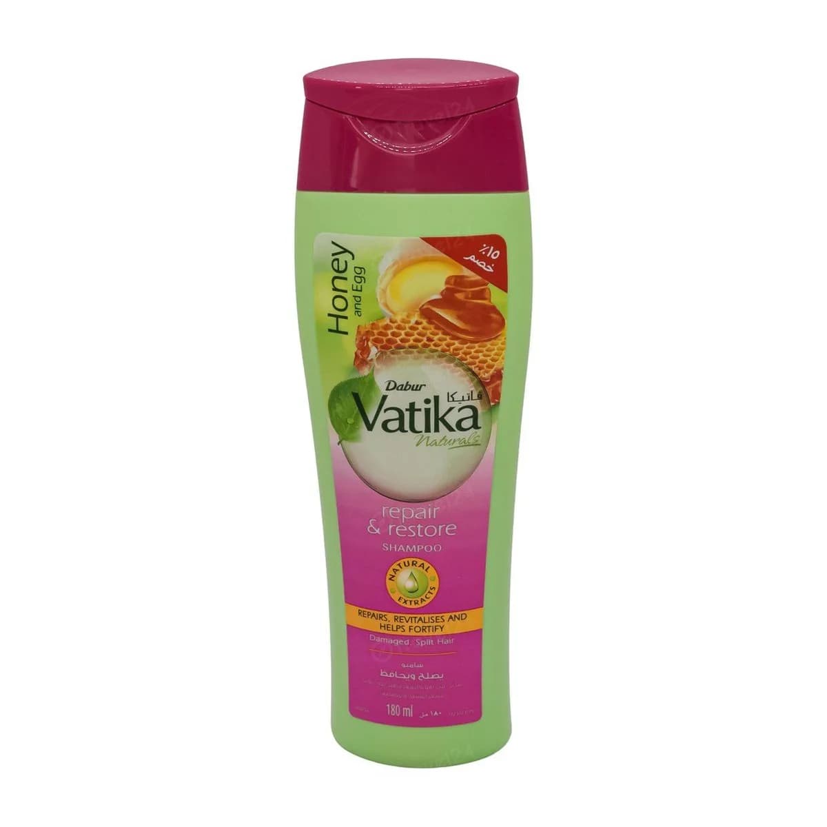 Dabur Vatika Repair & Restore Shampoo – Honey & Egg 180 ml