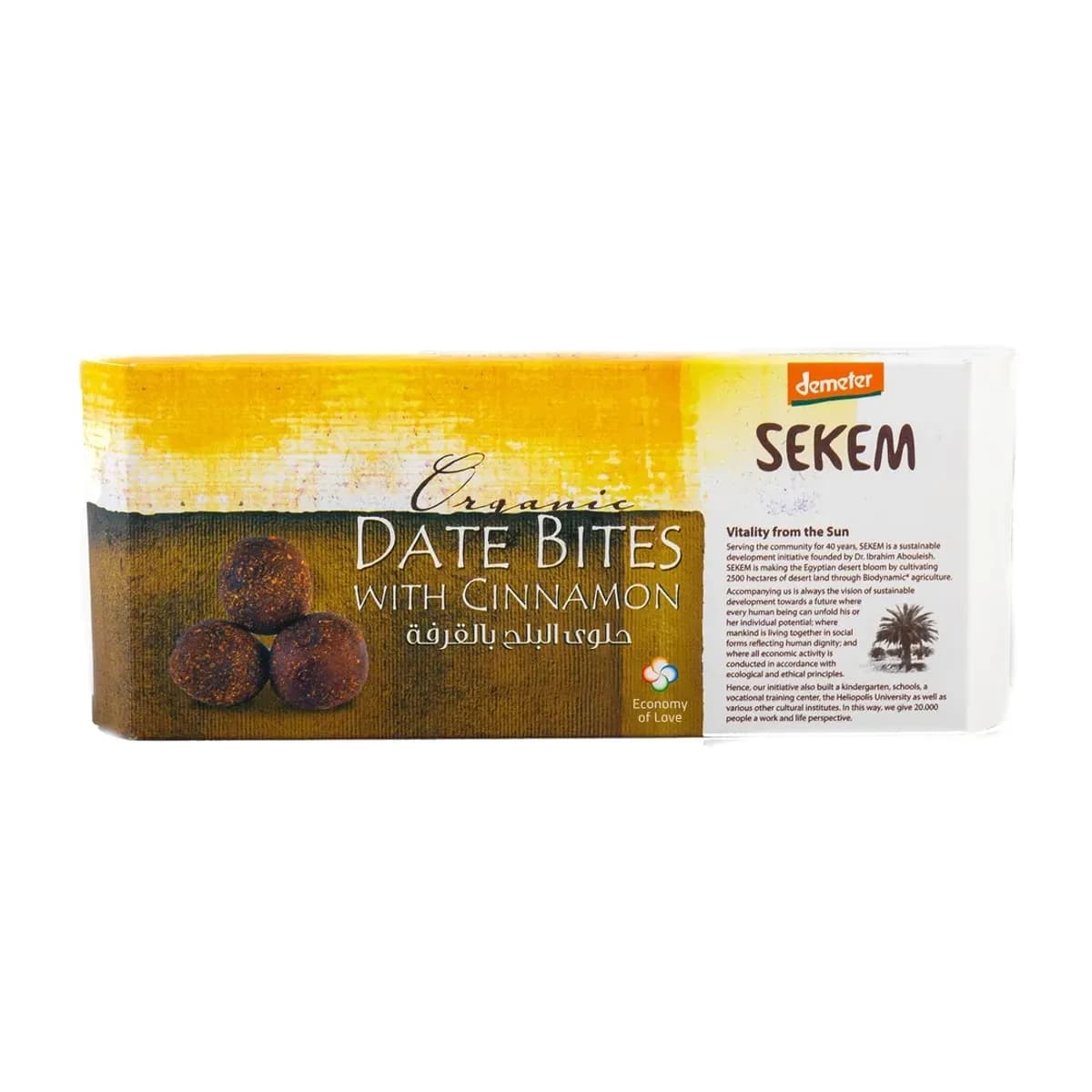 SEKEM Demeter Organic Date Bites Cinnamon 120 g