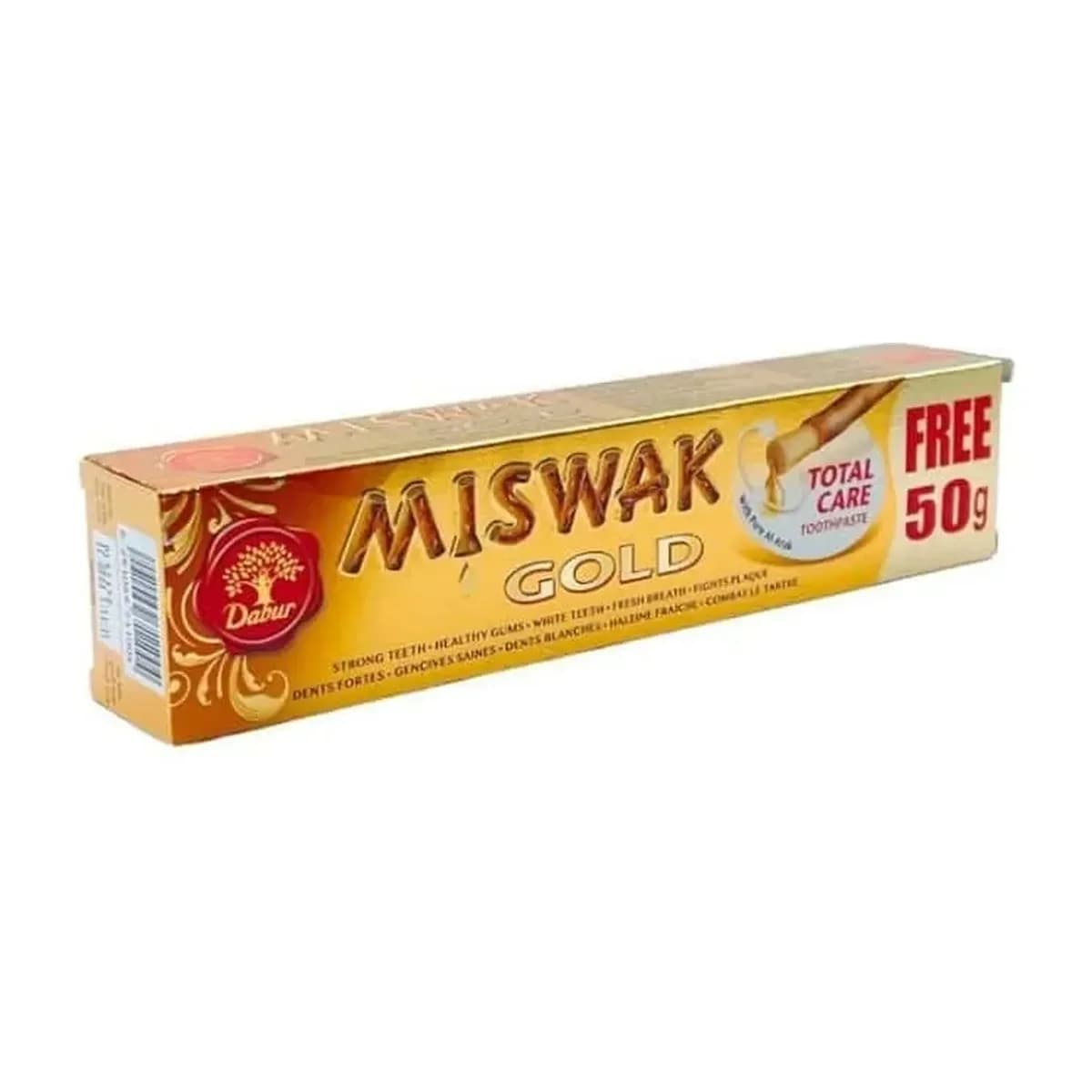 Dabur Miswak Gold Total Care Toothpaste 120 g + 50 g Free