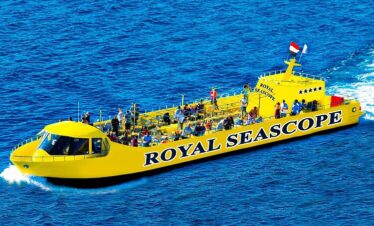 Glass Bottom Boat Marsa Alam coral reef view